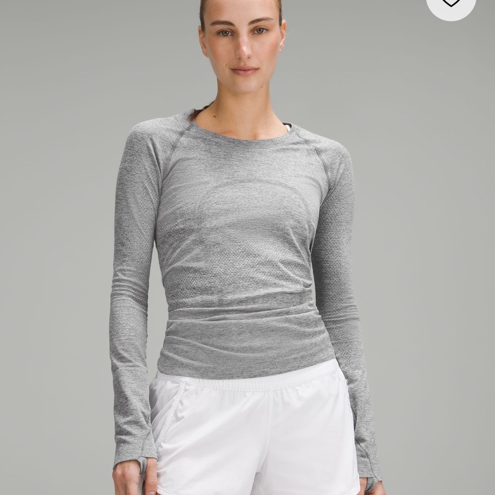 🍋lululemon🍋 Swiftly Tech Long Sleeve Shirt- Grey, Size 6